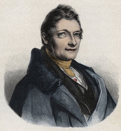 Porträtt av Franz Xaver Gabelsberger (1789-1849) engelsk uppfinnare av Unknown artist