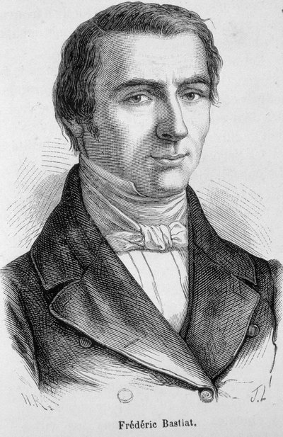 Porträtt av Frédéric Bastiat, fransk ekonom (1801 - 1850) av Unknown artist