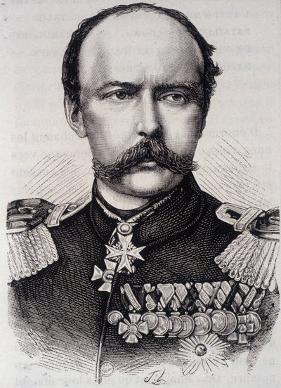 Porträtt av Frederic - Charles, Prince of Preussen (1828-1885) av Unknown artist