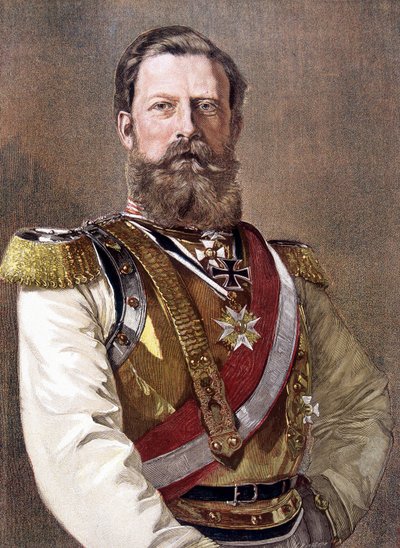 Porträtt av Fredrik III (1831-1888), kejsare av Tyskland och kung av Preussen. av Unknown artist