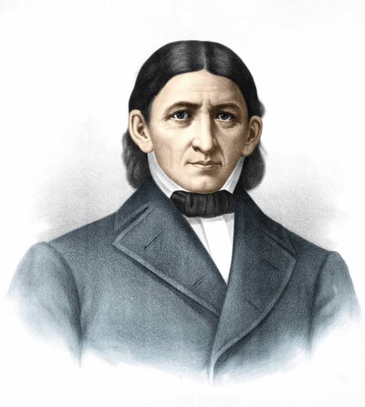 Porträtt av Friedrich Fr¿Bel (1782 - 1852), tysk pedagog. av Unknown artist