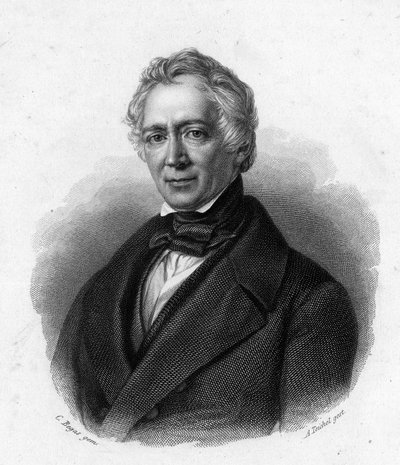 Porträtt av Friedrich Ludwig von Raumer, tysk historiker (1781-1873). av Unknown artist