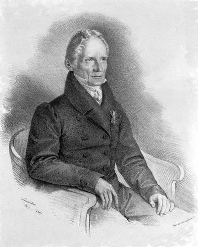Porträtt av Friedrich Mohs (1773-1839) tysk mineralog av Unknown artist
