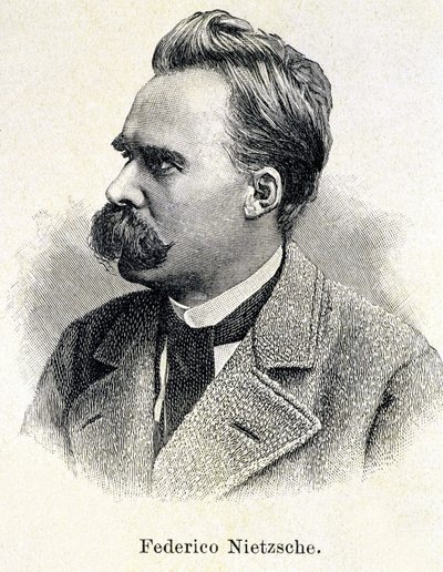 Porträtt av Friedrich Nietzsche (1833 - 1900) av Unknown artist