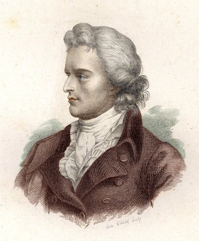 Porträtt av Friedrich von Schiller (1759 - 1805) av Unknown artist