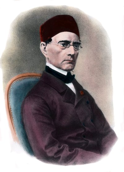 Porträtt av Gabriel Lame (1795-1870) Matematikergravyr från 1800-talets privatsamling av Unknown artist