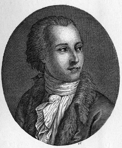 Porträtt av Gaetano Filangeri (1752-1788). Italiensk jurist och pedagog av Unknown artist