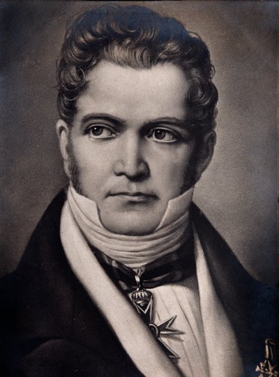 Porträtt av Gaspare Spontini (gravyr) av Unknown artist