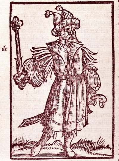 Porträtt av Djingis Khan (Temudjin av Unknown artist