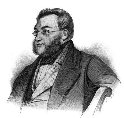 Porträtt av Georg von Vincke, preussisk politiker - Georg von Vincke (1811-1875), administratör, politiker och preussisk godsägare - gravyr sent 1800-tal av Unknown artist