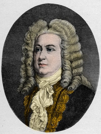 Porträtt av George Frederick Handel (Georg Friedrich Handel av Unknown artist