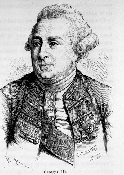 Porträtt av George III (1738-1820), kung av Storbritannien och Irland (1760-1820). av Unknown artist