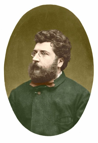 Porträtt av Georges Bizet (1838 - 1875). av Unknown artist