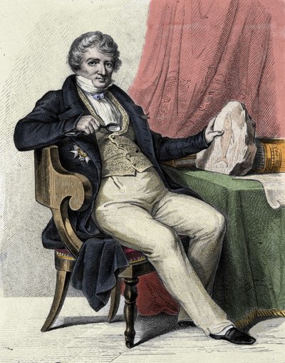 Porträtt av Georges Cuvier av Unknown artist