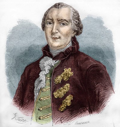 Porträtt av Georges Louis Buffon (1707-1788), fransk naturforskare och författare. av Unknown artist