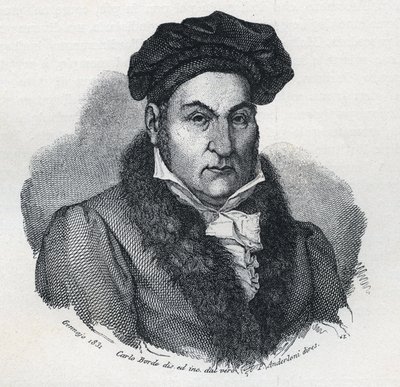 Porträtt av Giandomenico (Gian Domenico) Romagnosi (1761-1835), italiensk filosof och advokat av Unknown artist
