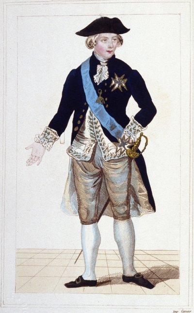 Porträtt av Gilbert Mottier, markis de La Fayette (1757-1834). av Unknown artist
