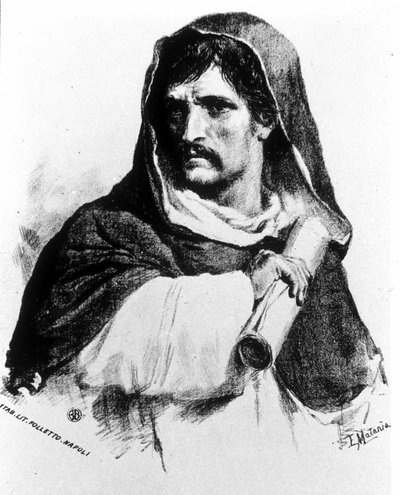 Porträtt av Giordano Bruno (1548 - 1600) av Unknown artist