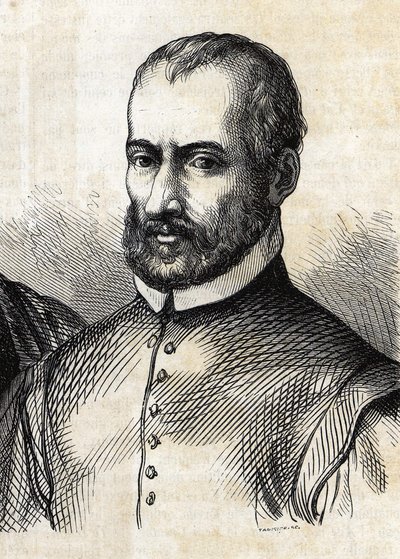Porträtt av Giovanni Pierluigi da Palestrina (1525 - 1594), italiensk kompositör. av Unknown artist
