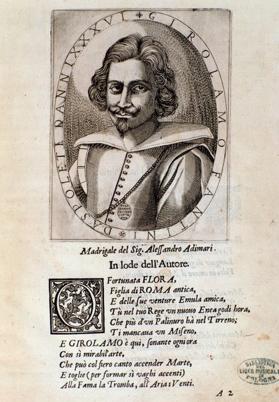 Porträtt av Girolamo Fantini (gravyr) av Unknown artist