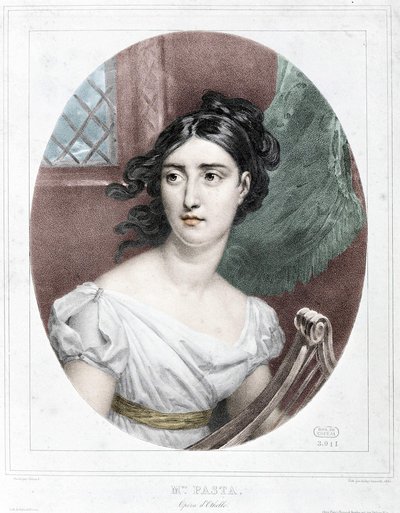 Porträtt av Giuditta Pasta (1797-1865) av Unknown artist