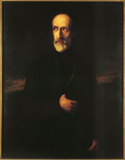Porträtt av Giuseppe Mazzini (olja på duk) av Unknown Artist