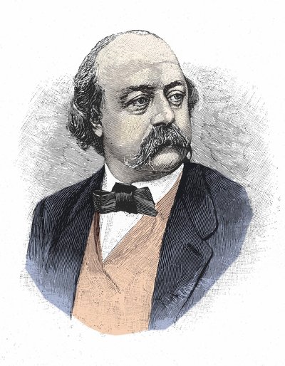 Porträtt av Gustave Flaubert (1821 - 1880). av Unknown artist