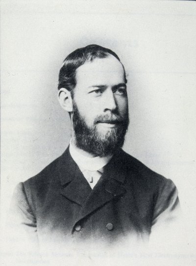 Porträtt av Heinrich Hertz av Unknown artist