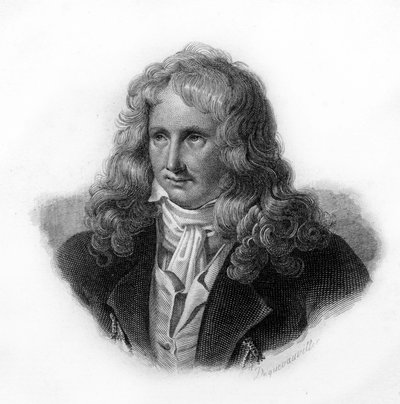 Porträtt av Henri Bernardin de Saint Pierre (Saint-Pierre eller St-Pierre), fransk författare (1737-1814), gravyr från 1800-talet. av Unknown artist