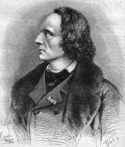 Porträtt av Henri Litolff (1818-1891), fransk pianist och kompositör. av Unknown artist