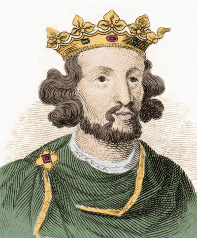 Porträtt av Henry III Plantagenet (1207-1272), kung av England. av Unknown artist