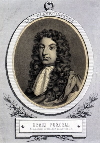 Porträtt av Henry Purcell (1659 - 1695), brittisk kompositör. av Unknown artist