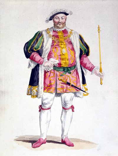 Porträtt av Henrik VIII (1491 - 1547) av England. av Unknown artist