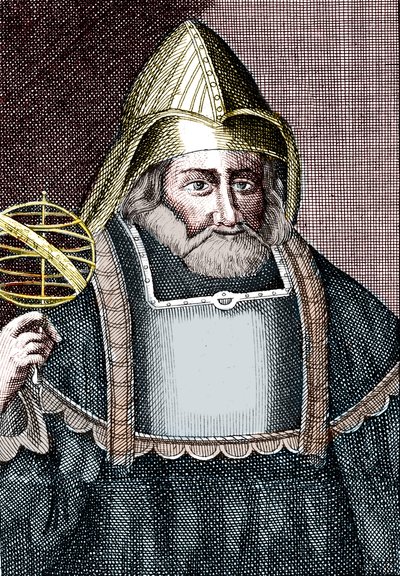 Porträtt av Hermes Trimegiste (Trismegistus). av Unknown artist