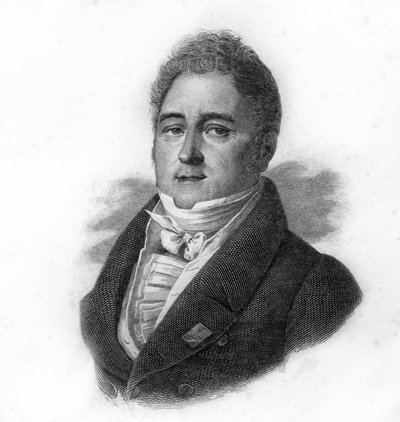 Porträtt av Jacques Laffitte (1767-1844), fransk bankir och politiker, gravyr från 1800-talet av Unknown artist