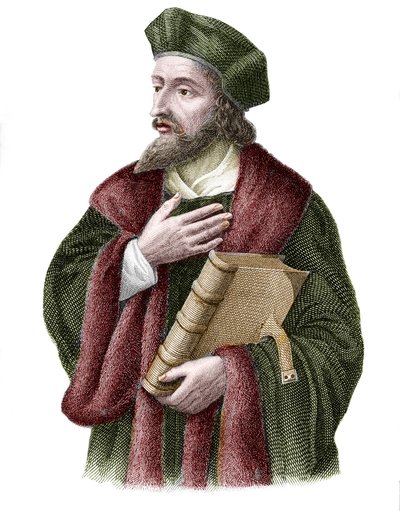 Porträtt av Jan Hus (eller Jean Huss av Unknown artist