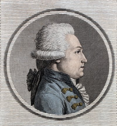 Porträtt av Jean-Xavier (Jean Xavier) Office of Pusy (1750-1806) militäringenjör och en fransk politiker. av Unknown artist