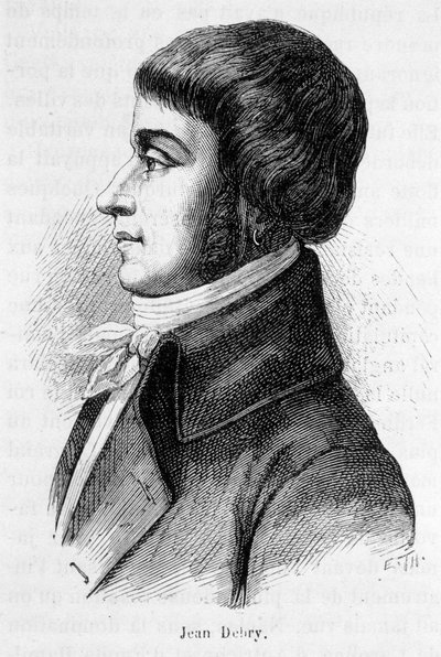 Porträtt av Jean Antoine Joseph Debry eller De Bry (1760-1834), ställföreträdare för Aisne vid Nationalkonventet. av Unknown artist