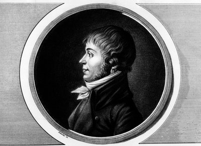 Porträtt av Jean Antoine Joseph Debry eller De Bry (1760-1834), ställföreträdare för Aisne vid Nationalkonventet. Gravyr i "" Komplett samling av historiska målningar från den franska revolutionen, i tre volymer.""" 1804. av Unknown artist