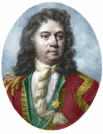Porträtt av Jean Bart (1650 - 1702), fransk kapare. av Unknown artist
