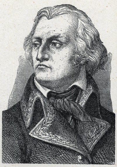 Porträtt av Jean Francois (Jean-Francois) Berruyer (1737-1804) fransk general för franska revolutionen. av Unknown artist