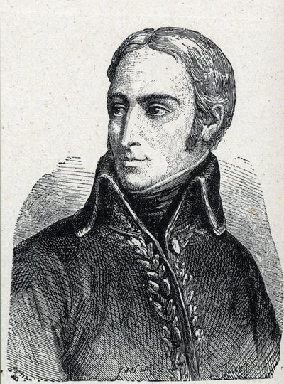 Porträtt av Jean Joseph Dessolles (eller Jean-Joseph Dessoles). av Unknown artist