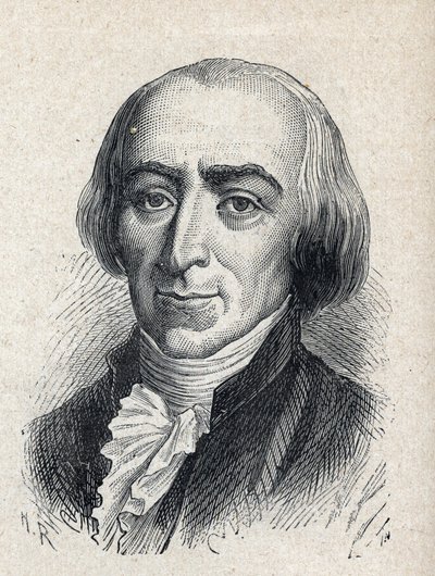 Porträtt av Jean Marie Roland, Viscount de la Platiere av Unknown artist