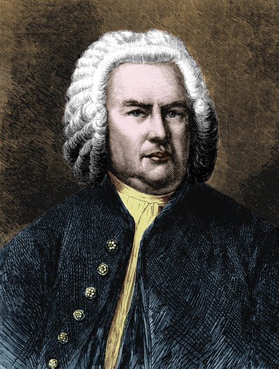Porträtt av Jean Sebastien Bach (Johann Sebastian Bach av Unknown artist