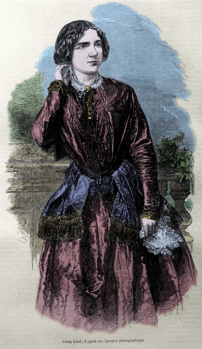 Porträtt av Jenny Lind (1820-1887), svensk sångerska. av Unknown artist