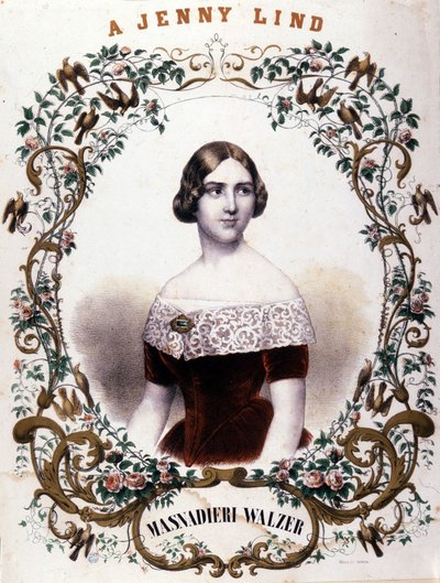 Porträtt av Jenny Lind (1820-1887), svensk sångerska. av Unknown artist