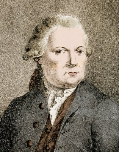 Porträtt av Jiri Antonin Benda (Georg Anton Benda) (1722 - 1795) - Porträtt av Jiri Antonin Benda (Georg Benda) av Unknown artist