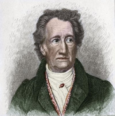 Porträtt av Johann Wolfgang Goethe (1749 - 1832), tysk författare av Unknown artist