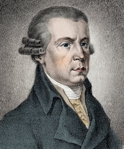 Porträtt av Johann Georg Albrechtsberger (1736-1809) österrikisk musiker - av Unknown artist