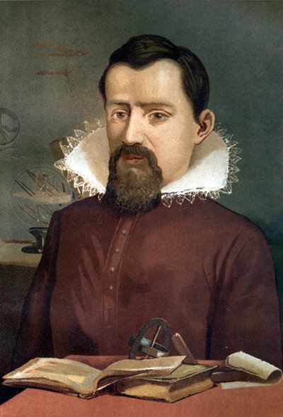Porträtt av Johannes Kepler (Keppler), astronom (1571 - 1630), efter Science and its Men av Louis Figuier, Barcelona 1881 av Unknown artist